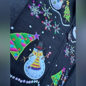 Carly Saint Claire snowman christmas sweater!